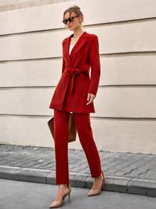 CLARA VERO 2 piezas Chaqueta blazer y pantalones oversize