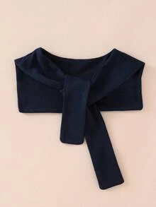 SHEIN Genkimix Kids 2pcs Young Boy Fashion Minimalist Long Sleeve Crew Neck Sweatshirt And Jogger Pants With Scarf Full Set, Suitable For Spring/Summer Daily, Sports, Outdoor, School, Party, Back To School Season Fall Winter - Light Grey - View 8