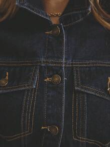 Aralina Winter / Summer Cinched Waist Denim Jacket