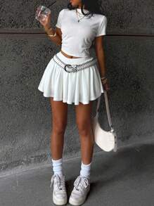 Coolane Kids Teen Girls Spring/Summer Two Pieces Outfits For Daily Wear,Back To School, Y2K,Streetwear ,Petite Clothing