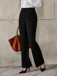 Solivie 素色喇叭褲