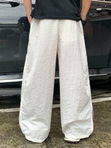 青少年男孩休闲运动混色宽窄条纹宽松直筒宽松裤，适合学校、花园、海滩、生日、春季、夏季、秋季、冬季