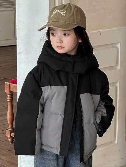 Dazy Kids Girls Padded Coat, Fall