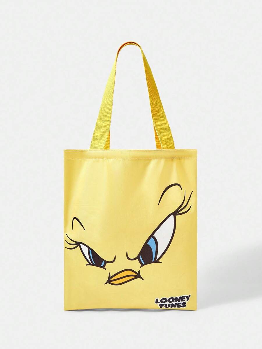 LOONEY TUNES X SHEIN Cute Cartoon Pattern Versatile Large Capacity Tote Bag For Women - Multicolor - View 1