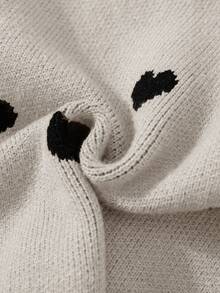 2 Stücke Set für Kleine Mädchen, lockerer Pullover mit Herz-Grafik, Rundhalsausschnitt und taillierte Schlaghose, Pullover-Sets für Mädchen, Strickset für Mädchen, zweiteiliges Set für Kinder, Pullover-Set mit Herz-Motiv für kleine Mädchen, Strickset für Kleinkinder, Winter-Sets für kleine Mädchen, süße Sets für Kinder, Schulanfang, Pullover-Sets für Kleinkind Mädchen, Kombiset für Mädchen, Kleidungssets für Mädchen, Herbstpullover - Aprikosenfarben - Übersicht 7