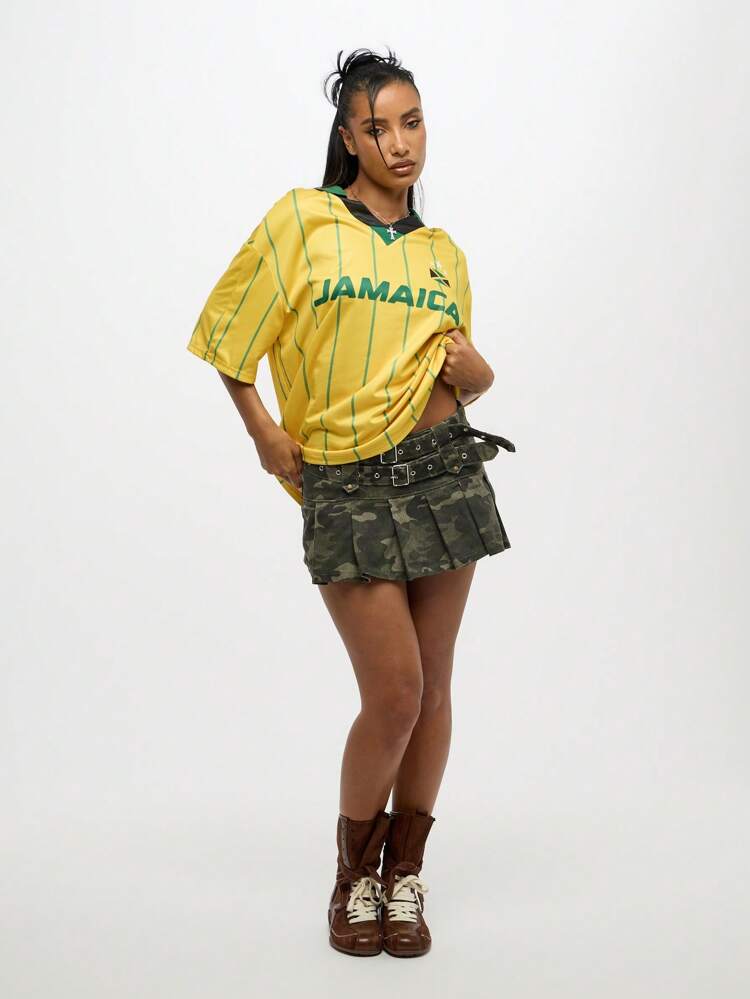 SUMWON WOMEN ジャマイカ代表サッカーチームユニフォームレトロ