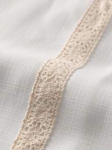 Manfinity Homme 男士休闲短袖单排扣吊带衬衫 白色正装衬衫 男士短袖正装衬衫 男士度假装衬衫 象牙色正装衬衫 男士香槟色正装衬衫 - 白色 - 查看 5