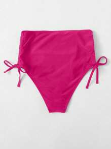 Swim Basics Effen badpak met strikbandjes voor dames voor op het strand