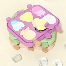 1 件硅胶冰淇淋模具，DIY 草莓葡萄动物，耐热手工冰块托盘 - 彩色 - 查看 4