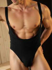 Manfinity Dauomo Sexy lingerie jumpsuit in effen kleur voor heren