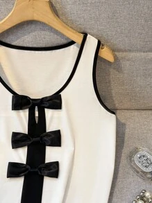 GlowEve 女式休闲日常拼色装饰结饰吊带背心