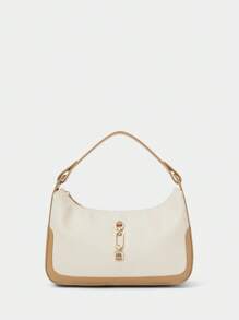 SHECARRY Sac à main mode casual avec décoration métallique pour femme