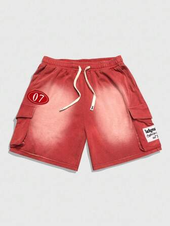 Prep Shorts cargo décontractés et délavés pour hommes