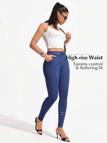 SHEIN Essnce Women's Casual Stretch Skinny Fit Jeans