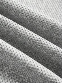 Slaydiva 2 件装女式休闲百搭 V 领罗纹背心，白色 + 灰色，2025 年夏季