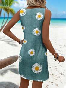 EMERY ROSE 休闲复古花卉图案女装连衣裙，适合夏季 - 彩色 - 查看 3