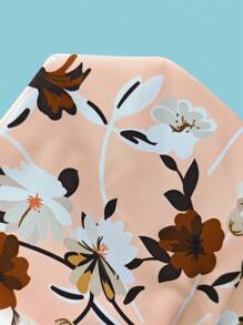 SHEIN Clasi Women's Ruffle Floral Printed Ruffle Hem Vacation Dress Maxi Women Outfit - Multicolor - View 7