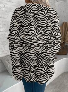 EMERY ROSE Women's Casual Minimalist Pattern Lightweight Jacket, Suitable For Spring/Summer Autumn - Multicolor - View 2