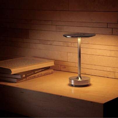 1個 USBチャージ式デスクランプ、タッチ式3段階調光、アルミニウム製ボディ、5W 3色調光、2000mAh、アンビエントデスクランプ、軽量・持ち運び便利、寝室ベッドサイド 装飾デスクランプ、ギフト、高い美学とライトラグジュアリー、ゴールド、シルバー、ブラック