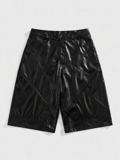 Street Life Men's Fashionable Casual Loose Cargo Shorts With Oblique Pockets, Summer