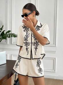 SHEIN Frenchy 女士日常两件套服装