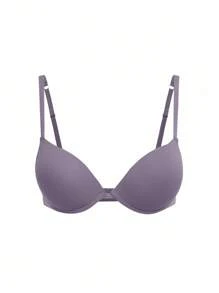 Ocili Leisure 5pcs/Set Minimalist French Style Wired Padded Bra, Lift & Enhance For Small Bust - Multicolor - View 6