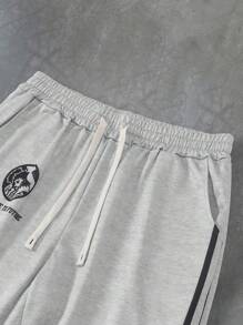 PAVTROS 男士连帽上衣和运动裤套装，长袖，独特侧条纹设计，慢跑运动套装，INS 男士时尚街头风，Y2K 风格，自由女神像印花，万圣节、返校季和日常穿着的完美之选。送给男朋友的绝佳礼物。男士秋季服装。男士两件套，Y2K 男士服饰