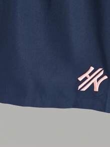 Manfinity Homme 男士字母印花圆领短袖休闲T恤和抽绳腰短裤套装男士T恤套装男士夏季服装男士T恤套装男士服装套装Y2K男士衬衫男士短袖慢跑服 - 彩色 - 查看 4