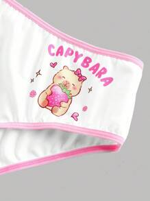 2pcs Set Colorblock Trim Bikini Panties, Teenagers Girls Underwear - Multicolor - View 5