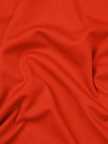 Manfinity Dauomo Men's Casual Round Neck Short Sleeve T-Shirt With Contrast Trim, Summer - Red - View 4