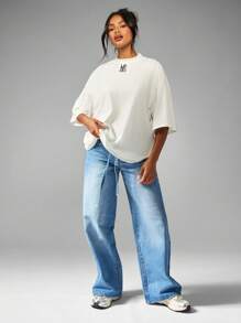 MISSGUIDED paquete de 3 camisetas básicas de algodón con logo, colección de camisetas esenciales de corte holgado, cómodo y minimalista para uso diario - Multicolor - Ver 6