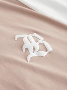 Manfinity VCAY 男士针织休闲宽松短袖T恤，时尚日常穿着，年轻风格 - 彩色 - 查看 4