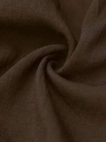 Linhara 大码女式纯色腰部褶皱宽松休闲裤