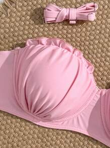 Swim Mod Vacation Beachwear Bikini Set (With Underwire, Push Up) For Summer