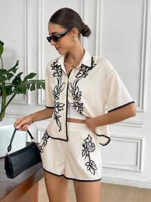 SHEIN Frenchy 女士日常两件套服装