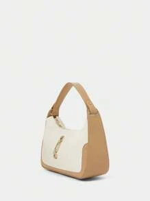 SHECARRY Sac à main mode casual avec décoration métallique pour femme