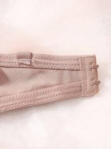 SHEIN Women Minimalist Solid Color Underwire Bra - Dusty Pink - View 5