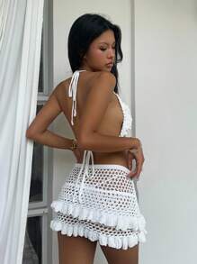 Sunnyshic 2pcs Sexy & Spicy Vacation Outfit For Women