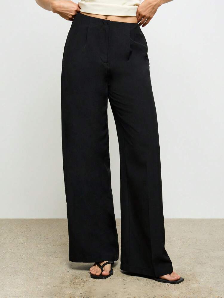 Pantalon Palazzo taille haute à jambes larges
