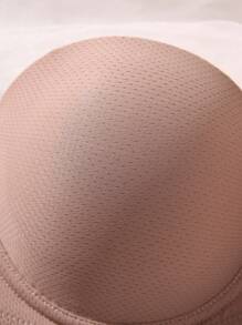 SHEIN Women Minimalist Solid Color Underwire Bra - Dusty Pink - View 7