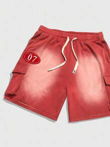 ROMWE MEN Prep Pantaloncini cargo casual da uomo consumati e slavati