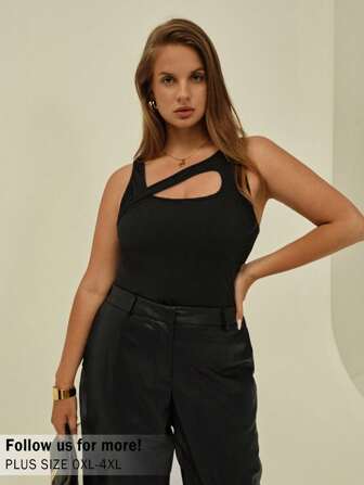 Auralis Plus Cut Out Front Tank Top