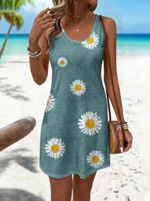 EMERY ROSE 休闲复古花卉图案女装连衣裙，适合夏季 - 彩色 - 查看 4