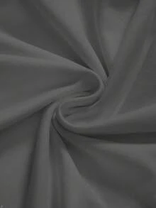 ROMWE Grunge Punk 朋克翼与藤蔓波尔卡圆点复古做旧性感不对称领口灰色印花女式T恤 - 深灰色 - 查看 4