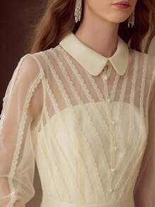 MOTF PREMIUM ROCHIE TRANSPARENTĂ DIN PLASĂ CONTRASTANTĂ