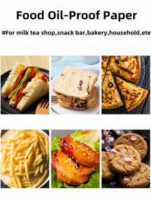 50/100 chiếc giấy lót khay nướng chống dầu dày, khoai tây chiên, bánh mì kẹp thịt và giấy gói bánh mì, chống dính riêng biệt, chống dầu và chịu nhiệt, thiết kế báo tiếng Anh, nồi chiên không dầu, giấy lót nồi chiên không dầu, nồi chiên không dầu, nồi chiên không dầu - màu nâu - Xem 6