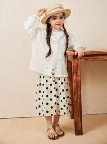 DAZY Young Girl Summer Hooded Lace Mid-Length Cute & Fresh Blouse - Apricot - View 8