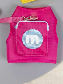 PETSIN Pink Breathable Pet Vest With Pockets, Suitable For Summer Outdoor Pet Walking - Rose Red - View 3