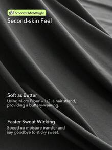 OutZeal 黄油般柔软吸汗开衩喇叭裤日常休闲裤 - 黑色 - 查看 5