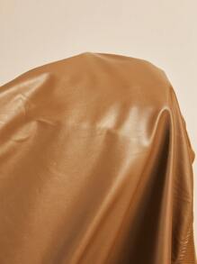 Freevana 秋季大码休闲拉链插肩袖 PU 皮革飞行夹克